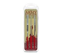 The Army Painter Miniature & Model Files, 3-Piece Diamond Small Metal File Set of Round File, Flat File and Triangular Metal File, Needle File Set for Metal, Resin, and Plastic Miniatures