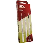 The Army Painter, Most Wanted Brush Set, Miniature Brush Set with 3 Wargamer Brushes: Small Dry Brush, Layering & Insane Detail - Quality Detail Brush Set