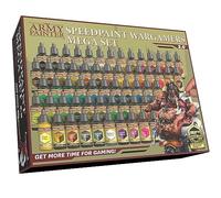 The Army Painter, Speedpaint Wargamers Mega Set 2.0, 60 x 18 ml Model Building Colours Including 4 Metallics, 1 Medium & 1 Brush - Model Colours for Wargames Tabletop Figures