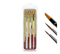 The Army Painter Wargamer Most Wanted Brush Set - Miniatures Paint Brush Set of 3 Miniature Paint Brushes - Insane Detail, Regiment, and Small Drybrush - Quality Detail Brush Set Handmade in Europe