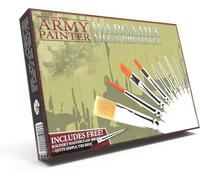 The Army Painter Wargames Mega Brush Set - 10 Miniature Paint Brushes Including Free Masterclass Kolinsky Sable Hair Brush and Detail Paint Brush with Fine Tip - Miniature Painting Kit for Wargamers