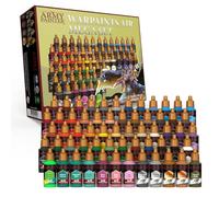 The Army Painter, Warpaints Air Mega Set, 60 x 18ml Pre-thinned Acrylic Airbrush Paints, Incl. 9 Metallics & 1 Fluo - Air Brush Paint Kit for Model Paint, Dnd & Warhammer