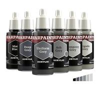 The Army Painter Warpaints Fanatic Flexible Triad: Black & Greys, 6 x 18 ml