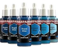 The Army Painter, Warpaints Fanatic Flexible Triad: Vivid Blues, 6 x 18 ml | Quality Acrylic Miniature Hobby Model Paint Set for Dnd & Warhammer 40K Figures