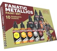 The Army Painter, Warpaints Fanatic Metallics Paint Set, 10 x 18 ml Acrylic Metallic Paints, Incl. Gold, Copper, Metal, Bronze and Silver - Miniature paint set for D&D & Warhammer Miniatures