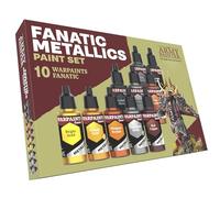 The Army Painter, Warpaints Fanatic Metallics Paint Set, 10 x 18 ml Acrylic Metallic Paints, Incl. Gold, Copper, Metal, Bronze and Silver - Miniature paint set for D&D & Warhammer Miniatures