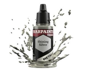 The Army Painter, Warpaints Fanatic Metallics Shining Silver Single Acrylics, Miniature Hobby Painting, Quality Paint for Miniature Wargaming