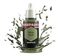 The Army Painter, Warpaints Fanatic Olive Drab Single Acrylics, Miniature Hobby Painting, Quality Paint for Miniature Wargaming