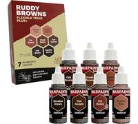 The Army Painter, Warpaints Flexible Triad PLUS+: Ruddy Browns, 7 x 18 ml acrylic paints - Miniature quality hobby paint for Dungeons and Dragons (DnD) & Warhammer Miniatures