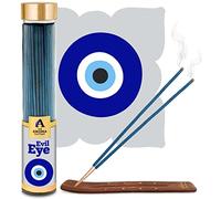 The Aroma Factory Agarbatti | Evil Eye Nazar Kavach Luxury Incense Sticks for Removing Negative Energy & Bring Luck | Natural, Herbal, Low Smoke & 0% Charcoal | 100g X 1 Bottle Pack