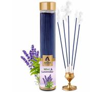 The Aroma Factory Mint & Lavender Incense Sticks - 100% Herbal, Zero Charcoal, Long Lasting Natural Fragrance, Meditation, Aromatherapy & Stress Relief Incense Sticks For Home & Spa (100G)