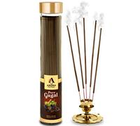 The Aroma Factory Organic Incense Sticks | No Charcoal | 100% Herbal | Natural Essential Oils, Low Smoke | 100% Herbal Smudge Fragrance Pooja Agarbatti | 1x100g Bottle(Gugal)