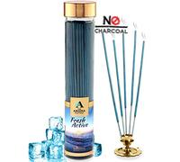 The Aroma Factory Organic Incense Sticks | No Charcoal | 100% Herbal | Natural Essential Oils, Low Smoke | 100% Herbal Smudge Fragrance Pooja Agarbatti | 1x100g Bottle (Fresh Active)