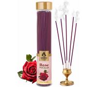The Aroma Factory Rose Patchouli Incense Sticks - 100% Herbal, Zero Charcoal,