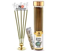 The Aroma Factory White Sage Incense Sticks - 100% Herbal, Zero Charcoal, Long Lasting Natural Fragrance, Meditation, Aromatherapy & Stress Relief Incense Sticks For Home & Spa (100G)