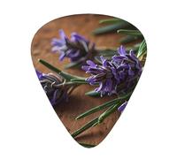 The aroma of rosemary Prints Guitar Picks - 12-Piece Set with 3 Different Thicknesses, Suitable for Electric and Acoustic Guitars