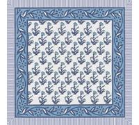 THE ART BOX 100% Cotton Hand Block Head Scarf for Women Men Unisex Lightweight Bandana Neckerchief Square Headband Hair Wrap (50 × 50 cm)