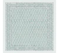 THE ART BOX 100% Cotton Hand Block Head Scarf for Women Men Unisex Lightweight Bandana Neckerchief Square Headband Hair Wrap (50 × 50 cm)
