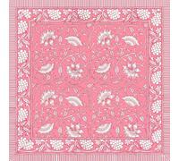 THE ART BOX 100% Cotton Hand Block Head Scarf for Women Men Unisex Lightweight Bandana Neckerchief Square Headband Hair Wrap (50 × 50 cm)