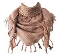 THE ART BOX 100% Cotton Military Mens Scarf Tactical Desert Arab Scarf For Men Face Mask Neck Bandana Shemagh Scarf Wrap Scarves Afghan Scarf