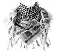 THE ART BOX 100% Cotton Military Mens Scarf Tactical Desert Arab Scarf For Men Face Mask Neck Bandana Shemagh Scarf Wrap Scarves Afghan Scarf