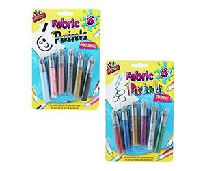 THE ART BOXArtbox, Assorted ,Assorted, 6834 Glitter Fabric Paint