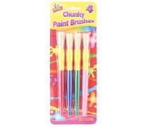 THE ART BOXArtbox Chunky Plastic Handle Brush (Pack of 4)