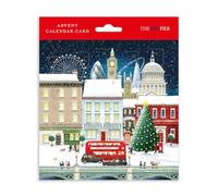 The Art File Christmas Advent Calendar Card - Magical London at Christmas - 24 Door Countdown