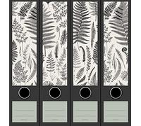 The Art File Folder Spine Labels, Set of 4 Decorative Labels for Wide Standard Folders