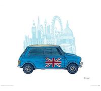 The Art Group Barry Goodman (Mini London) -Art Print 40 x 50cm, Paper, Multicoloured, 40 x 50 x 1.3 cm