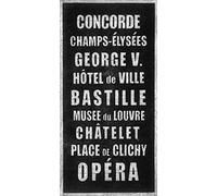 The Art Group "Barry Goodman Paris Destination Canvas Print, Multi-Colour, 50 x 100 x 1.3 cm