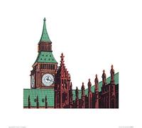The Art Group "Barry Goodman The House Paper Art Print, Multi-Colour, 40 x 40 x 1.3 cm