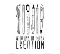 The Art Group "Bianca Green Weapons of Mass Creation Paper Art Print, Multi-Colour, 40 x 50 x 1.3 cm