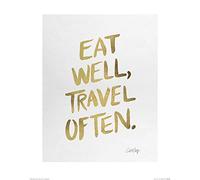 The Art Group "Cat Coquillette Travel Often Paper Art Print, Multi-Colour, 40 x 50 x 1.3 cm