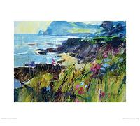 The Art Group Chris Forsey (Getting to The Point, Prawle) -Art Print 40 x 50cm, Paper, Multicoloured, 40 x 50 x 1.3 cm