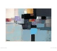 The Art Group "Colin Ruffell Abstract Opus Eleven Paper Art Print, Multi-Colour, 40 x 50 x 1.3 cm