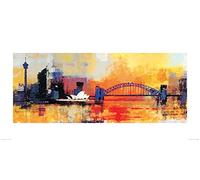 The Art Group "Colin Ruffell Sydney Coathanger Bridge Paper Art Print, Multi-Colour, 50 x 100 x 1.3 cm