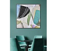 The Art Group Dan Hobday Gemma Bardot Tomorrow Never Knows Framed Textured Canvas Black