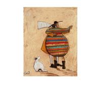 The Art Group "Dancing Cheek To Cheeky Sam Toft Art Print, Multi-Colour, 40 x 50 x 1.3 cm