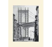 The Art Group David Cowden (Manhattan Morning) Mounted Print, Paper, Multi-Colour, 30 x 40 x 1.3 cm