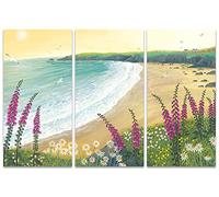 The Art Group "Dawn Over Foxglove Bay Jo Grundy Canvas Print, Multi-Colour, 10 x 150 x 1.3 cm