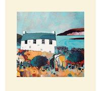 The Art Group Derek Melville (Headland View) -Mounted Print 40 x 40cm, Paper, Multi-Colour, 40 x 40 x 1.3 cm