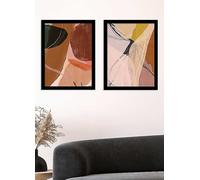 The Art Group Gemma Bardot Floral Layers Framed Print Black