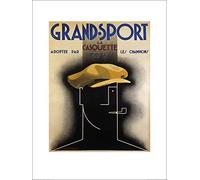 The Art Group Grand Sport, 1925 A.M. Cassandre Art Print, Paper, Multi-Colour, 60 x 80 x 1.3 cm