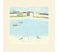 The Art Group Hannah Cole Waiting For The Catch Mounted Print, Multi-Colour, 40 x 40 x 1.3 cm