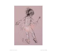 The Art Group "Hazel Bowman Little Ballerina I Paper Art Print, Multi-Colour, 30 x 40 x 1.3 cm