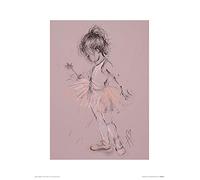 The Art Group "Hazel Bowman Little Ballerina II Paper Art Print, Multi-Colour, 30 x 40 x 1.3 cm