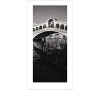 The Art Group "Heiko Lanio Rialto Bridge, Venice Paper Art Print, Multi-Colour, 50 x 100 x 1.3 cm