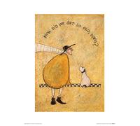 The Art Group How Did We Get So Old, Doris Sam Toft Art Print, Paper, Multi-Colour, 30 x 40 x 1.3 cm