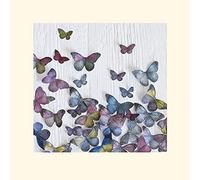 The Art Group Howard Shooter (Butterfly Random) -Mounted Print 40 x 40cm, Paper, Multicoloured, 40 x 40 x 1.3 cm
